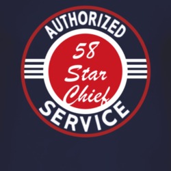Authorized Service 1958 Pontiac Star Chief Dark T Shirt