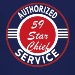 Authorized Service 1959 Pontiac Star Chief Dark T Shirt