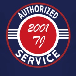 Authorized Service 2001 Wrangler TJ Dark T Shirt