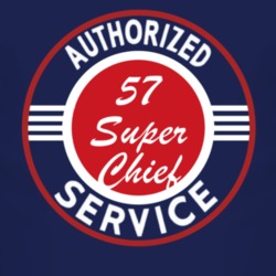 Authorized Service 1957 Pontiac Super Chief Dark T Shirt