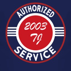Authorized Service 2003 Wrangler TJ Dark T Shirt