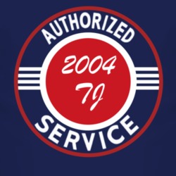 Authorized Service 2004 Wrangler TJ Dark T Shirt