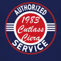 Authorized Service 1983 Oldsmobile Cutlass Ciera Dark T Shirt