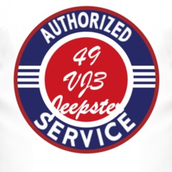Authorized Service 1949 Willys VJ3 Jeepster T Shirt