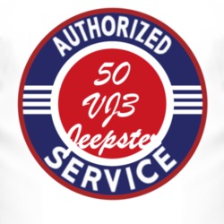 Authorized Service 1950 Willys VJ3 Jeepster T Shirt