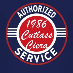 Authorized Service 1986 Oldsmobile Cutlass Ciera Dark T Shirt