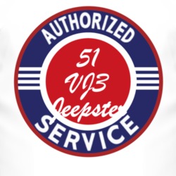 Authorized Service 1951 Willys VJ3 Jeepster T Shirt
