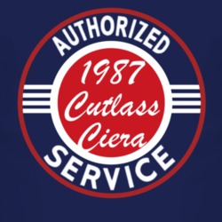 Authorized Service 1987 Oldsmobile Cutlass Ciera Dark T Shirt