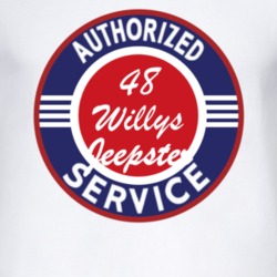 Authorized Service 1948 VJ Willys Jeepster T Shirt