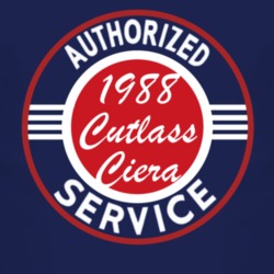 Authorized Service 1988 Oldsmobile Cutlass Ciera Dark T Shirt
