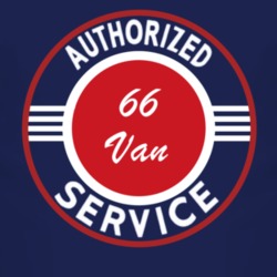 Authorized Service 1966 Chevy Van Dark T Shirt