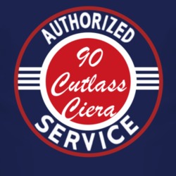 Authorized Service 1990 Oldsmobile Cutlass Ciera Dark T Shirt