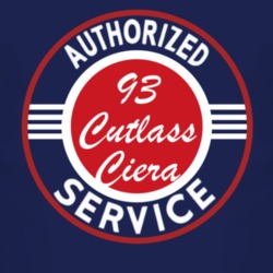 Authorized Service 1993 Oldsmobile Cutlass Ciera Dark T Shirt
