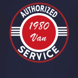 Authorized Service 1980 Chevy Van Dark T Shirt