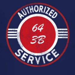 Authorized Service 1964 CJ 3B Distressed Look Dark T Shirt