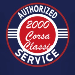 Authorized Service 2000 Chevy Corsa Classic Dark T Shirt