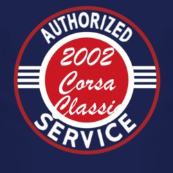 Authorized Service 2002 Chevy Corsa Classic Dark T Shirt