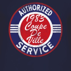 Authorized Service 1983 Cadillac Coupe De Ville Distressed Look Dark T