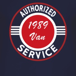 Authorized Service 1989 Chevy Van Dark T Shirt