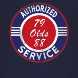 Authorized Service 1979 Oldsmobile Olds 88 Distressed Look Dark T Shir