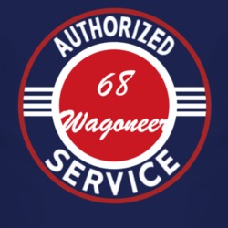 Authorized Service 1968 SJ Wagoneer Dark T Shirt