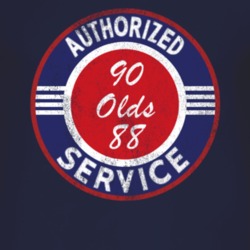 Authorized Service 1990 Oldsmobile Olds 88 Distressed Look Dark T Shir