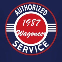 Authorized Service 1987 XJ Wagoneer Dark T Shirt