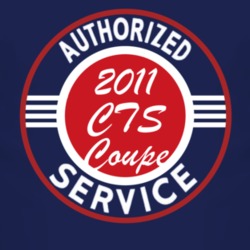 Authorized Service 2011 Cadillac CTS Coupe Dark T Shirt