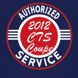 Authorized Service 2012 Cadillac CTS Coupe Dark T Shirt