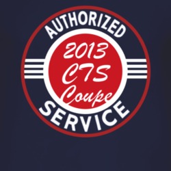 Authorized Service 2013 Cadillac CTS Coupe Dark T Shirt