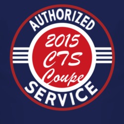 Authorized Service 2015 Cadillac CTS Coupe Dark T Shirt
