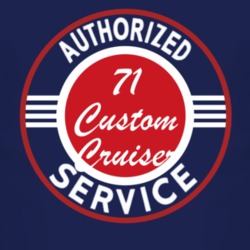 Authorized Service 1971 Oldsmobile Custom Cruiser Dark T Shirt