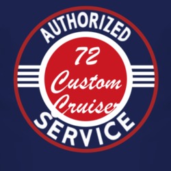 Authorized Service 1972 Oldsmobile Custom Cruiser Dark T Shirt