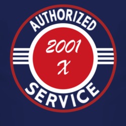 Authorized Service 2001 TJ X Dark T Shirt