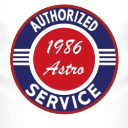 Authorized Service 1986 Chevy Astro T Shirt