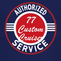 Authorized Service 1977 Oldsmobile Custom Cruiser Dark T Shirt