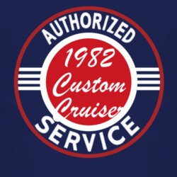 Authorized Service 1982 Oldsmobile Custom Cruiser Dark T Shirt
