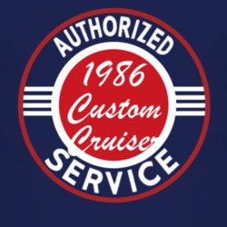 Authorized Service 1986 Oldsmobile Custom Cruiser Dark T Shirt