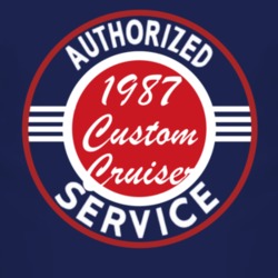 Authorized Service 1987 Oldsmobile Custom Cruiser Dark T Shirt