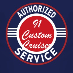Authorized Service 1991 Oldsmobile Custom Cruiser Dark T Shirt
