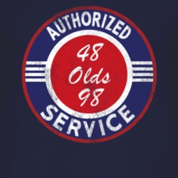 Authorized Service 1948 Oldsmobile Olds 98 Distressed Look Dark T Shir