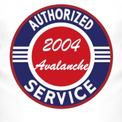 Authorized Service 2004 Chevy Avalanche T Shirt
