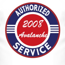 Authorized Service 2008 Chevy Avalanche T Shirt
