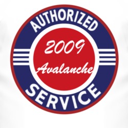 Authorized Service 2009 Chevy Avalanche T Shirt