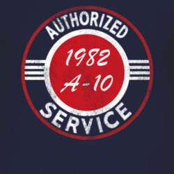 Authorized Service 1982 Chevy A-10 Distressed Look Dark T Shirt