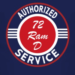 Authorized Service 1972 Dodge Ram D Dark T Shirt