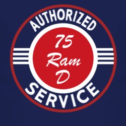 Authorized Service 1975 Dodge Ram D Dark T Shirt