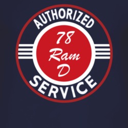 Authorized Service 1978 Dodge Ram D Dark T Shirt