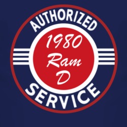 Authorized Service 1980 Dodge Ram D Dark T Shirt