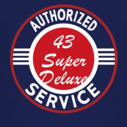 Authorized Service 1943 Super Deluxe Dark T Shirt